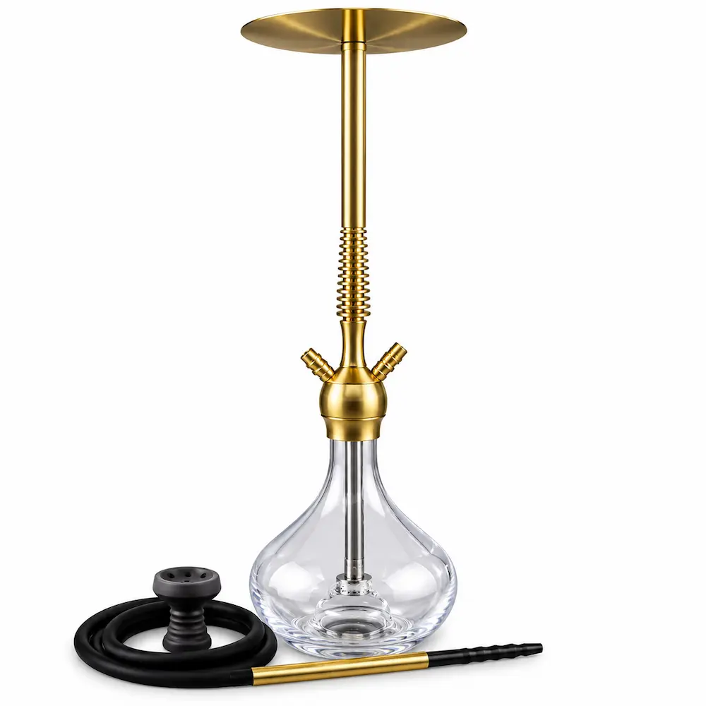Elegant Gold Glass Hookah Set BEST Richman SAH024 Hookah Hawaya BSD 773IN UAE