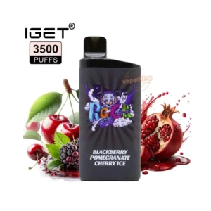 IGET Bar 3500 Puffs Disposable Vape Cherry Blueberry 5 Percent Nicotine