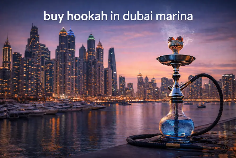 Buy Hookah in Dubai Marina with skyline view – SmokersHub Dubai