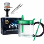 VON YH-307 DAN Hookah compact stainless hookah purple green Dubai