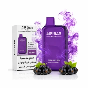 Airbar Flow 30000 Puffs 20mg disposable vape black currant Dubai UAE