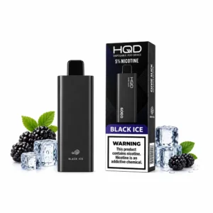 HQD Cuvie Slick 6000 Puff Black Ice disposable vape Dubai with ice and blackberry flavor