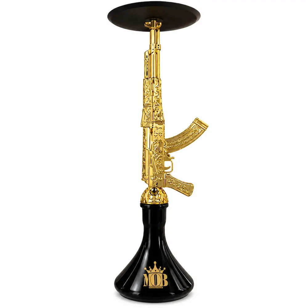 Crystal Gun Shisha Full Set Saad Alkhawanki Full Set Shisha Premium Hookah Dubai Stainless Steel