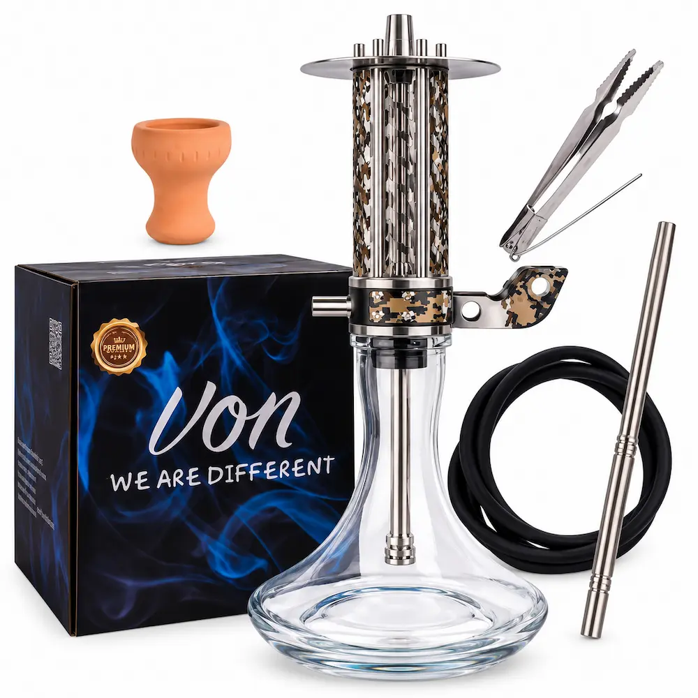 Modern Hookah Set with Accessories Von full set shisha