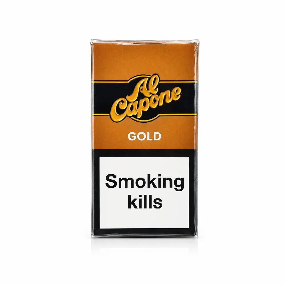 Al Capone Flame Filtered Cigarillos 10 Pack UAE Al Capone Filtered Cigarillos Flame Gold Original UAE