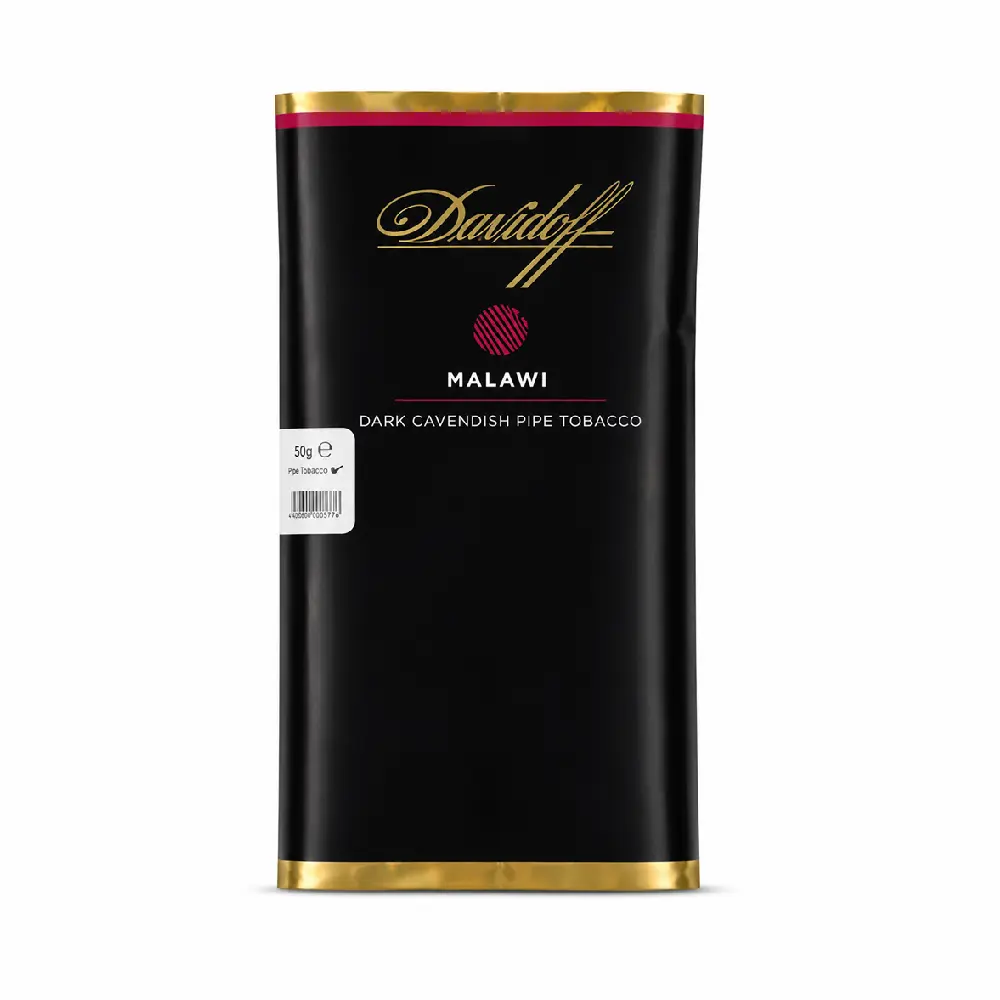Davidoff Malawi Dark Cavendish Pipe Tobacco 50g Premium Danish Aromatic Blend Davidoff Malawi Dark Cavendish Pipe Tobacco 50g Authentic Danish Pipe Tobacco Dubai UAE