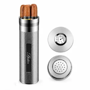Cigar Stainless Steel Humidor